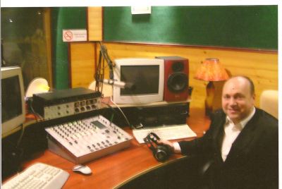 Jaroslav Bodnar ansvarar för en radiostation i Bela Crkva.